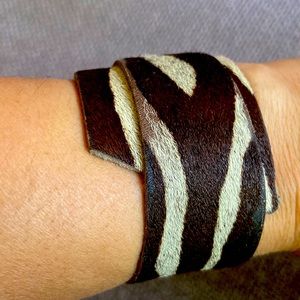 Zebra skin bracelet